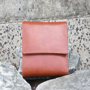 Cartera Corta de Cuero Crazy Horse Auténtico para Hombre, Tarjetero con Protección RFID, Minimalista, Vintage, con Cierre Abierto y Forro de Poliéster - Product Image 2