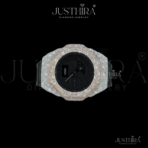 Reloj Cuadrado de Cuarzo con Bisel de Cristal de Zafiro y Diamantes, Estilo Hip-Hop, Unisex, de Lujo, Clásico, Antiguo, para Negocios, con Caja de Aleación de Plata - Product Image 4