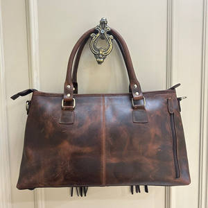 กระเป๋าโท้ทหนังสำหรับผู้หญิงพิมพ์ลายสัตว์ทำมือ100% หรูหราหนังแท้กระเป๋าช้อปปิ้งแบบมินิมอล - Product Image 3