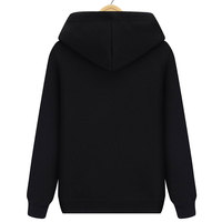 Sweat-shirt à capuche noir pour homme, coupe classique, motif dessin animé, poche, décontracté, doublure en polaire, soie/coton, écologique, respirant, séchage rapide