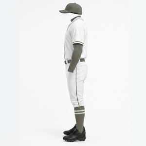 Uniforme de baseball personnalisé à manches courtes, fabrication professionnelle, service ODM personnalisé, 100% polyester - Product Image 3