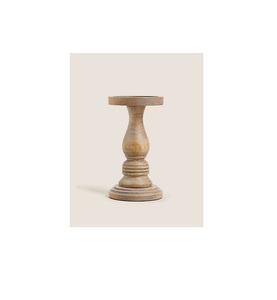 Earthy Tone Wooden Candle Holder Ideal For Natural Decor Lovers And Organic Interior StylingHome Decor - Product Image 1