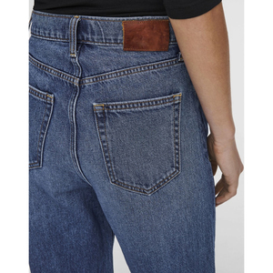 Jean évasé en denim pour femme 100 % coton ultra-doux et respirant, broderie, tissu de qualité supérieure, séchage rapide, taille haute, style années 90 - Product Image 6