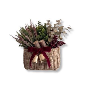 Eco-Friendly Rattan Hanging Flower Basket Woven Door Wall Decor Indoor & Outdoor Home Floral <b>Planter</b> Vietnam Handicraft - Product Image 1