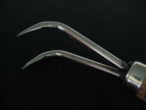 NEKAKI 2 DIY Grade Acier Inoxydable Manche en Bois Straight Bag Loop Hooker Set JAPAN-MADE NISAKU Brand Weeding Hard Garden Tool - Product Image 2