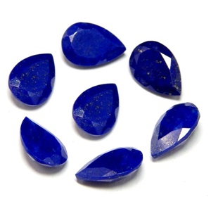 Lapis-lazuli naturel, pierre précieuse de lapis-lazuli naturel, lapis-lazuli pour bijoux, lapis-lazuli taillé en facettes, lapis-lazuli en forme de poire, pierres précieuses en vrac - Product Image 4