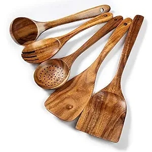 Handcrafted Wooden Spoon for Cooking & Serving Sustainable Kitchenware Lightweight Durable & Custom Design Available - Product Image 5