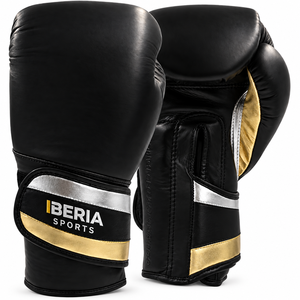 Gants de boxe personnalisés IBERIA pour l'entraînement, le sparring, le sac de frappe, avec fermeture à boucle et crochets, équipement de boxe OEM en gros - Product Image 2