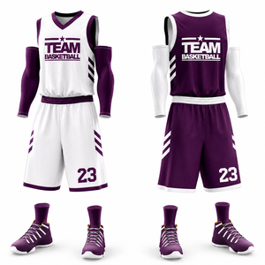Uniformes de Baloncesto Personalizados para Hombre, Transpirables, de Secado Rápido, con Malla Impresa, Reversibles - Product Image 4