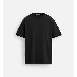 Vente exclusive de t-shirts pour hommes en coton 100% de qualité standard, couleur noire, taille grande, manches courtes, pour l'été - Product Image 1