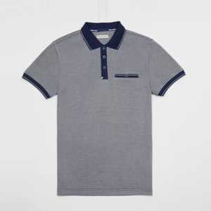 เสื้อโปโลผู้ชายสีพื้น ผ้าถักผสมสแปนเด็กซ์/โพลีเอสเตอร์ แขนสั้น ซิปปิด สีส้ม 180 กรัม ป้องกันแบคทีเรีย แห้งเร็ว - Product Image 2