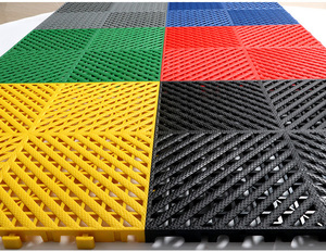แผ่นรองพื้นกันความชื้นแบบประกอบได้ 4S Shop PP Plastic ป้องกันการลื่นไหล ระบายน้ำได้ - Product Image 5