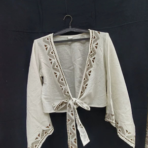 Women’s Boho Wrap Blouse Khadi Cotton Block Print <b>Top</b> Ethnic V-Neck Shirt Tie-Up Waist Flared Sleeve <b>Top</b> - Product Image 1