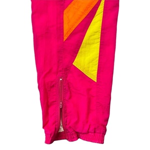 Conjunto Deportivo Vintage Colorblock, Chaqueta Cortavientos Rosa Intenso y Pantalones, Traje Deportivo de Verano Ligero para Actividades al Aire Libre - Product Image 4