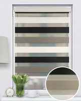 Store à double rouleau motorisé Sheer Double Layer Zebra Roller Shades