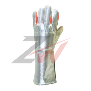 Gants de protection en cuir gris robuste sur mesure, résistants à la chaleur, en croûte de cuir de vachette, pour la sécurité électrique, fournisseur OEM, vente en gros - Product Image 3