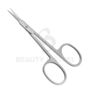 Ciseaux à cuticules professionnels de sécurité avec pointes arrondies et finition mate sablée pour les soins de manucure des peaux sensibles - Product Image 5