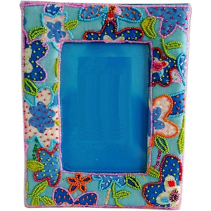 Seed Beads <b>Embroidery</b> <b>Frame</b> With Glass Cover For Gift Packing Handmade Beaded Border <b>Frame</b> For Photo With Artistic <b>Embroidery</b> - Product Image 2