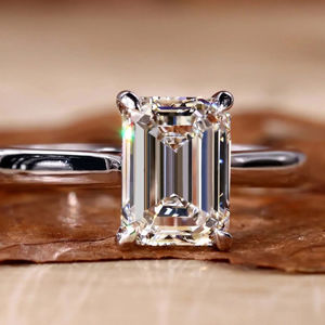Luxury <b>Cross</b> Style <b>Ring</b> with Moissanite and Lab Grown Diamond Rose Gold Plated Fashion Accessory - Product Image 1