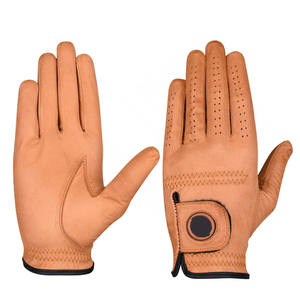 Gants de golf en cuir véritable de haute qualité avec logo personnalisé, antidérapants, légers et respirants pour femmes et hommes, main gauche et droite, vente en gros - Product Image 1