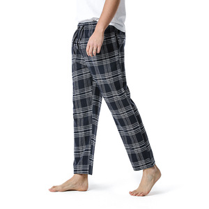 Wholesale Custom Logo Mens Buffalo <b>Plaid</b> Pajama <b>Pants</b> With Pockets Men's Flannel Pajama <b>Pant</b> Manufacturers Oem Odm Clothing - Product Image 1