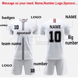 Ensemble d'uniformes de football pour hommes, maillot et short à séchage rapide, conçus pour l'entraînement quotidien, les matchs amicaux et le jeu d'équipe - Product Image 5