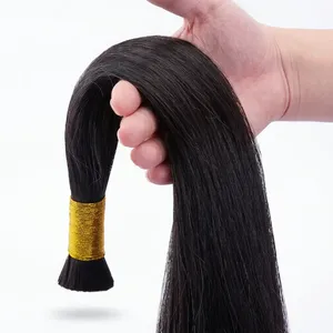 ผมต่อแบบเส้นตรงยาว ทำจากผมมนุษย์แท้ สีดำธรรมชาติ แบบ Double Drawn สไตล์ที่ 1 - Product Image 1