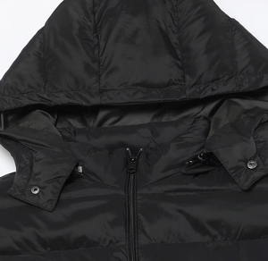 Customized High Quality Men's Outdoor <b>Canvas</b> Puffer Jacket Winter Padded <b>Plain</b> Zipper up Bubble Man Jacket - Product Image 5