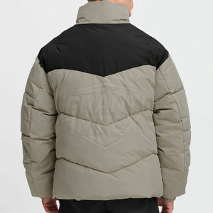 Service OEM : Créez votre propre logo – Blouson d'hiver matelassé pour homme à col montant – Vêtement de mode de haute qualité, best-seller - Product Image 3