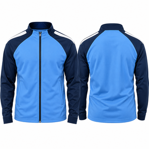 Chaqueta de Fútbol Sublimada Personalizada con Cierre Completo, Chaqueta de Entrenamiento para Equipo, Ropa Deportiva de Marca Privada OEM - Product Image 1