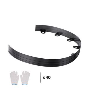 10 Confezioni di Bordature per Giardino in Lega di Alluminio da 60 Pollici, Resistenti alla Ruggine, Pieghevoli, per Paesaggistica, Forniture Robuste - Product Image 1