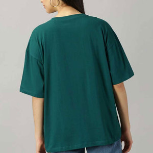 Women's Loose Fit Solid Color Cotton T-Shirt O-Neck Short Sleeve Casual Breathable Jersey Top Regular Length All Seasons Wear - Product Image 6