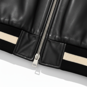 Chaqueta de Béisbol de Cuero para Hombre de Alta Calidad 2026, Chaqueta Bomber de Moda, Abrigo Varsity, Suministro del Fabricante - Product Image 2