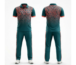 Uniforme Profesional de Cricket con Impresión por Sublimación Completa |   Uniforme de Cricket para Hombres, Mujeres y Jóvenes, Camiseta Polo y Pantalones, Conjunto Completo para Equipo - Product Image 2