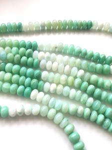 Perles de boule en opale bleue naturelle, 1 brin, pierres précieuses naturelles pour la fabrication de bijoux fins - Product Image 2