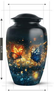 Wholesale Metal Cremation Urns for Adult Human Ashes Modern Design Funeral Supplies Casket <b>Memorial</b> <b>Keepsake</b> - Product Image 2