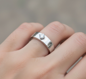 Anillo de Cóctel Clásico para Mujer, Plata 925 con Baño de Rodio, Piedras de Circonia Cúbica de Grado 3A Creadas en Laboratorio, Uso Diario, Modelo Tanya Gems Jewellery - Product Image 6