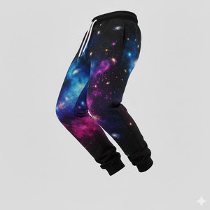 กางเกงวอร์มพิมพ์ลายสไตล์ใหม่สำหรับผู้ชาย วัสดุคุณภาพดี ผลิตโดยผู้ผลิตชั้นนำ รับผลิตแบรนด์ส่วนตัว ออกแบบเองได้ - Product Image 4