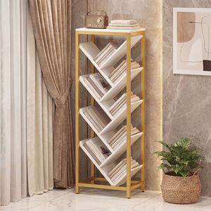 Libreria Rustica Moderna a 9 Ripiani in Legno Autoportante per Soggiorno, Ufficio e Studio - Product Image 1