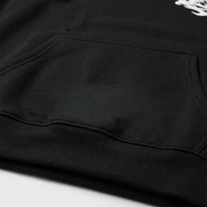Sweat-shirt à capuche avec cornes de diable noires |   Pull-over Y2K Punk Goth Streetwear |   Imprimé tribal blanc à motifs de flammes sur les manches |   Sweat-shirt esthétique surdimensionné - Product Image 5