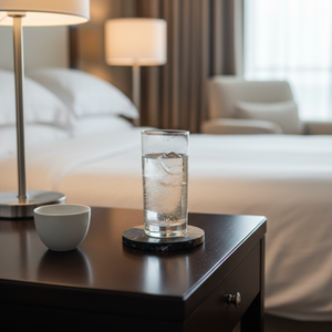 แผ่นรองแก้วหินอ่อนสลักลายธรรมชาติ รูปทรงสี่เหลี่ยมจัตุรัส ขนาด 4 นิ้ว (10 ซม. เส้นผ่านศูนย์กลาง) หนา 1 ซม. เป็นมิตรกับสิ่งแวดล้อม สไตล์โมเดิร์น - Product Image 4