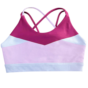 Sujetadores deportivos ligeros y transpirables de spandex para mujer, de alta calidad, a la moda, personalizables frontalmente, con alto soporte. - Product Image 2
