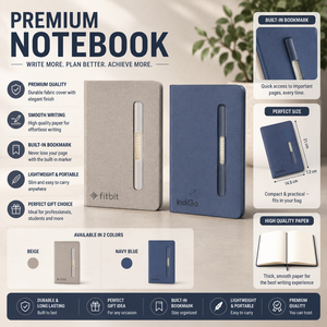 Cuaderno Texturizado Premium A5 con Encuadernación Cosida, Tapa Dura de PU, Diario con Páginas Rayadas, Marcador Integrado, Bloc de Notas Portátil - Product Image 4