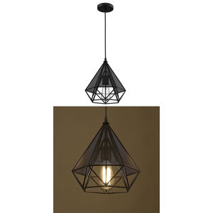 Lustre géométrique en métal doré, design moderne, découpé au laser, pour éclairage intérieur. - Product Image 2