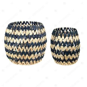HONEYCOMB <b>Woven</b> <b>Basket</b> Water Hyacinth <b>Basket</b> Home Accessories Bathroom Laundry - Product Image 2