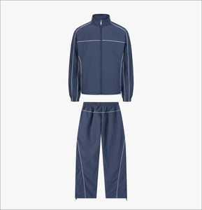 Ensemble de survêtement coupe-vent pour homme, 2 pièces, veste de sport imperméable et coupe-vent, pantalon de jogging, vêtements de sport décontractés - Product Image 4