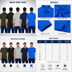 Camisa de Golf de Verano para Hombre, Cuello Casual, Manga Corta, Algodón, Corte Ajustado, Bordada, Transpirable, Suministro de Fábrica de Pakistán - Product Image 5
