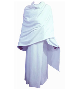 ชุดผ้าขนหนูอิห์รอมผ้าฝ้ายแบบทูเบิลเลอร์ 2 ชิ้น สำหรับผู้ชาย ของใช้จำเป็นสำหรับฮัจญ์และอุมเราะห์ ผ้าขนหนูอิห์รอมผ้าฝ้ายสำหรับฮัจญ์และอุมเราะห์ - Product Image 1