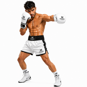 Latest Style Professional Boxing Gloves Leather Fabric Custom Design Adult Adjustable Hook & Loop Closure Lightweight Breathable - Product Image 1