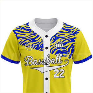 Custom <b>Baseball</b> Team Jersey Set Four-Way Stretch Quick Dry Breathable Fabric Sublimated Uniform Summer Bulk Wholesale Supply - Product Image 4